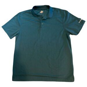 Men Beverly Hills Polo Club Short Sleeve Shirt, color Teal, Large size